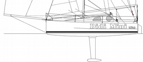 Didi Mini Mk3 radius chine plywood Mini 650 boat plans